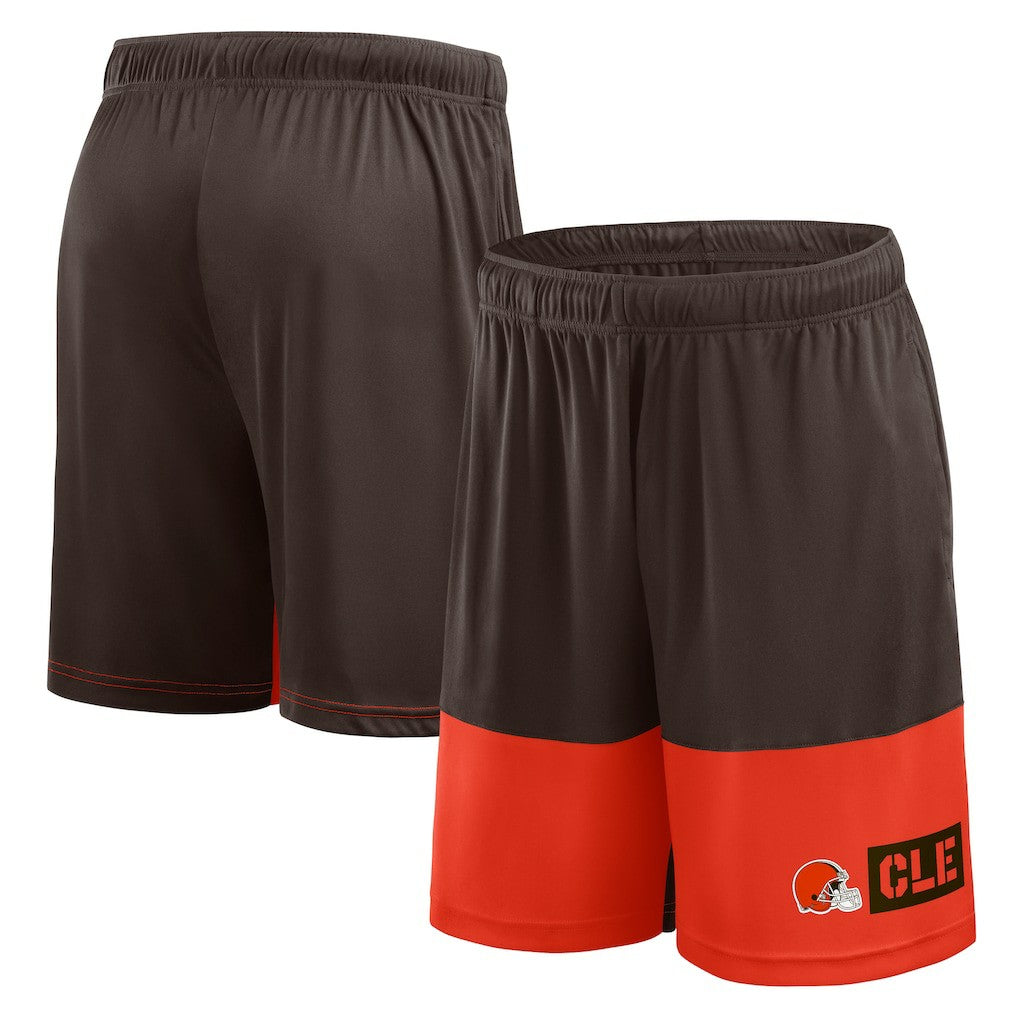 Cleveland Browns Logo Athletic Best of the Best Shorts Brown