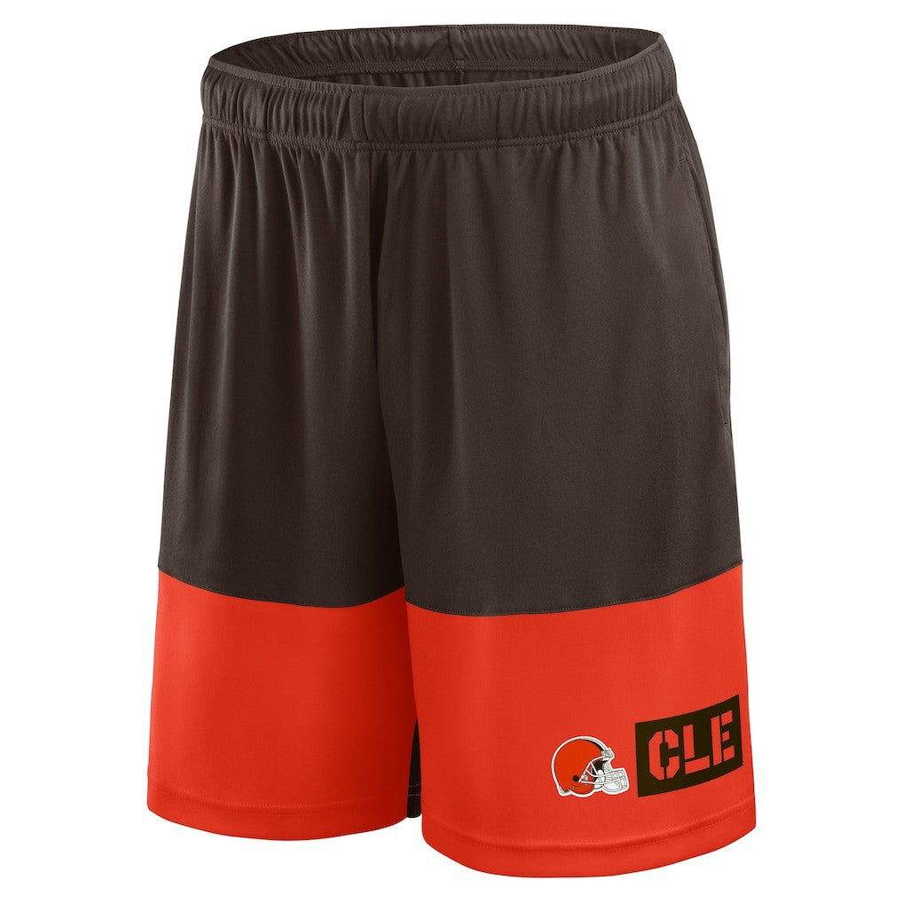 Cleveland Browns Logo Athletic Best of the Best Shorts Brown