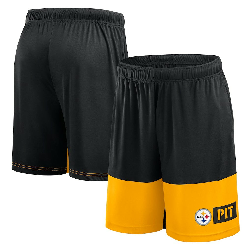 Pittsburgh Steelers Logo Athletic Best of the Best Shorts Black