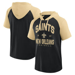 New Orleans Saints Logo Athletic Prime Hoodie T-Shirt Black