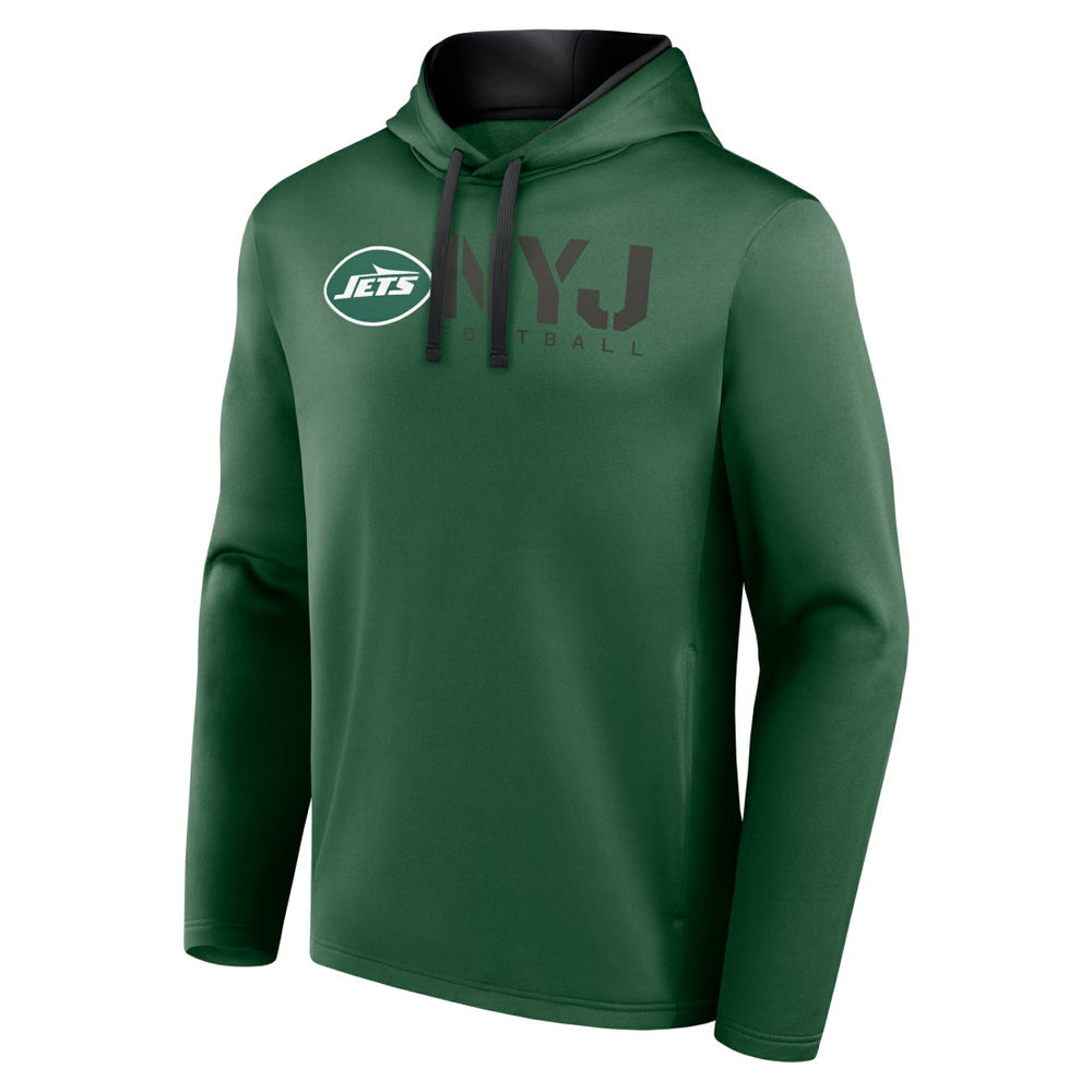 New York Jets Logo Athletic Head Start Pullover Hoodie Green