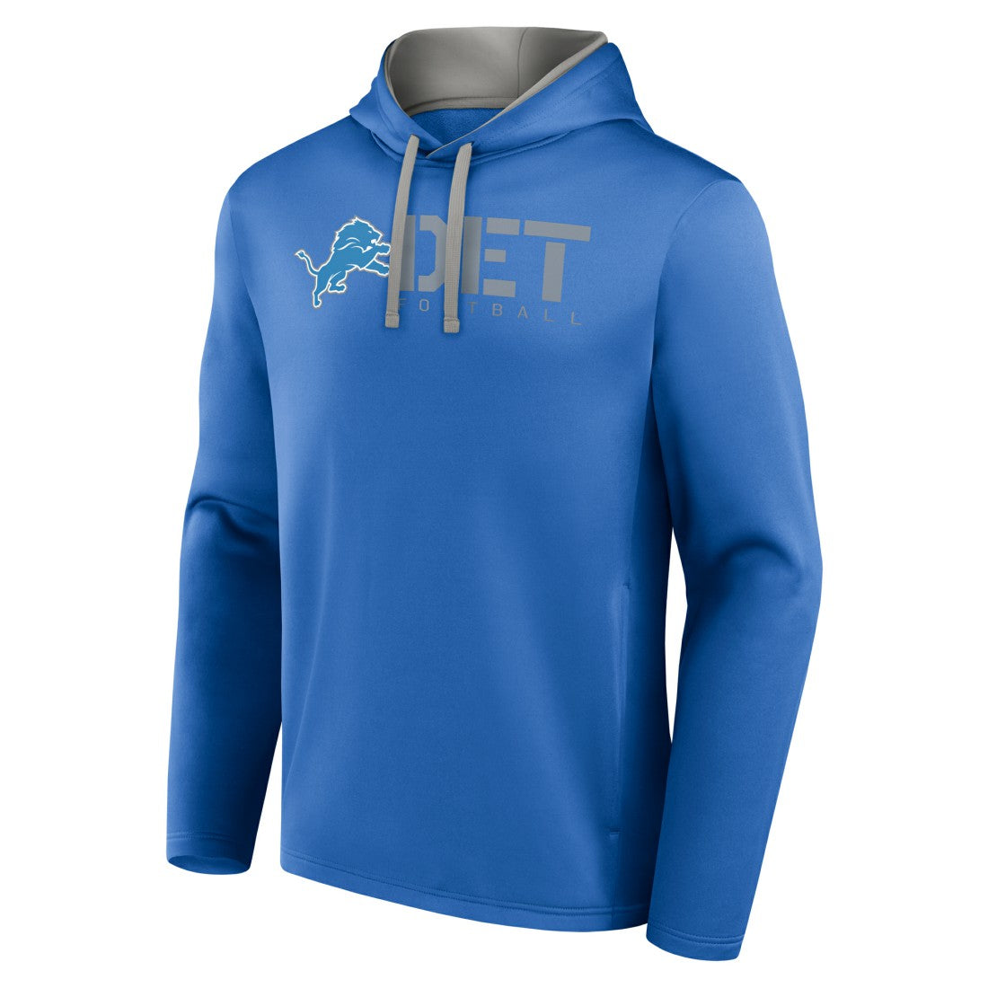 Detroit Lions Logo Athletic Head Start Pullover Hoodie Blue