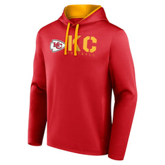 Kansas City Chiefs Logo Athletic Head Start Pullover Hoodie Red