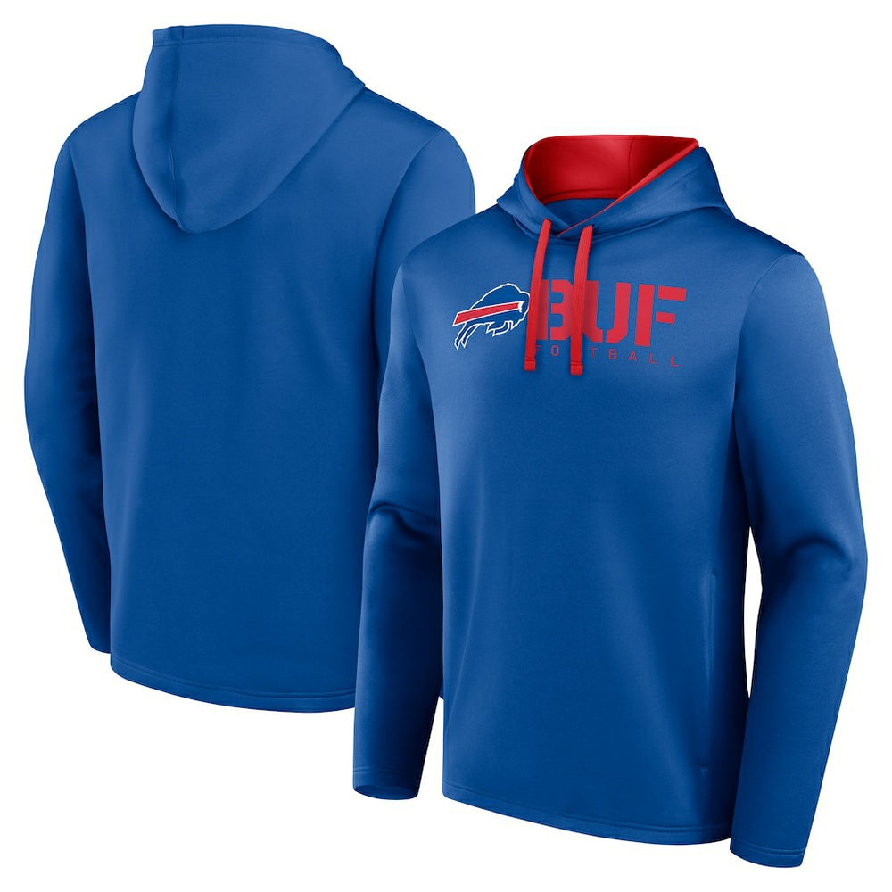 Buffalo Bills Logo Athletic Head Start Pullover Hoodie Royal