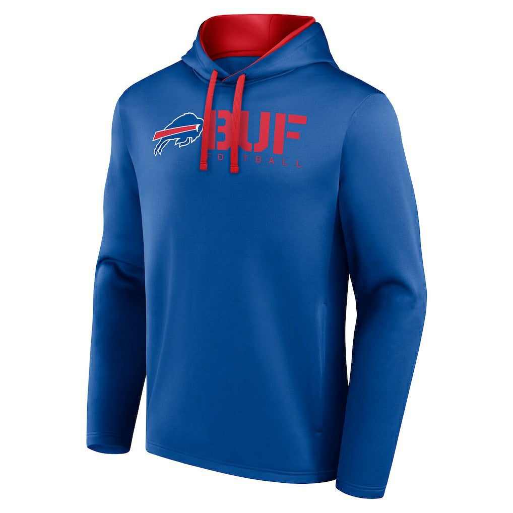 Buffalo Bills Logo Athletic Head Start Pullover Hoodie Royal