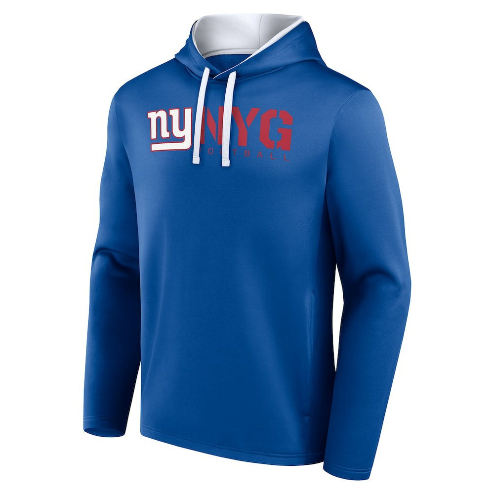 New York Giants Logo Athletic Head Start Pullover Hoodie Royal