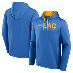 Los Angeles Chargers Logo Athletic Head Start Pullover Hoodie Powder Blue
