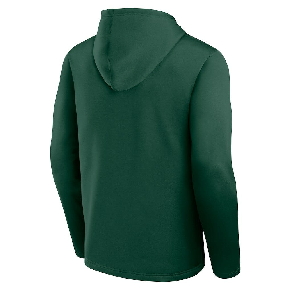 Green Bay Packers Logo Athletic Head Start Pullover Hoodie Green