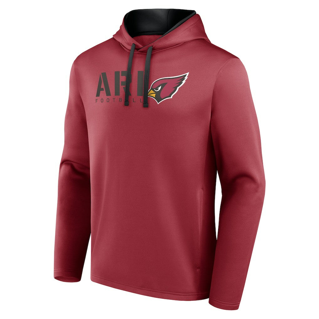 Arizona Cardinals Logo Athletic Head Start Pullover Hoodie Cardinal