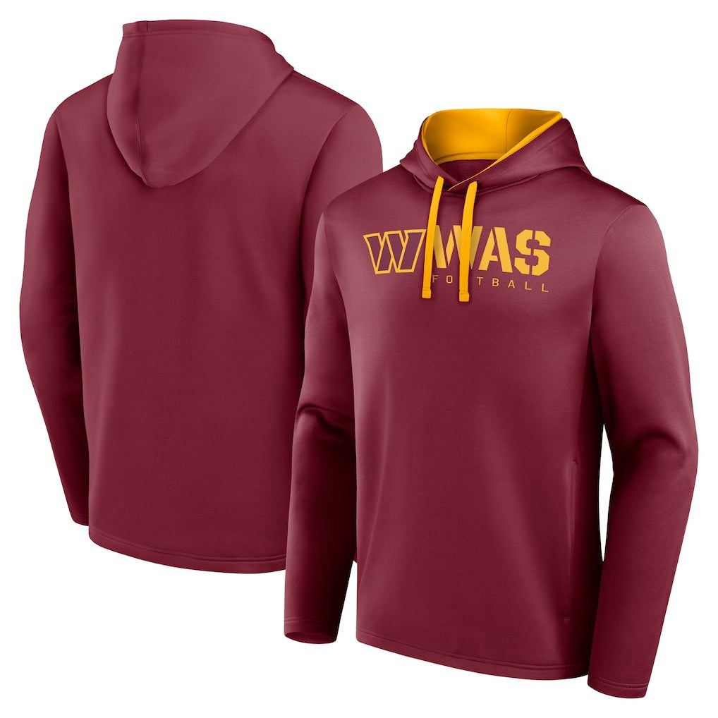 Washington Commanders Logo Athletic Head Start Pullover Hoodie Burgundy