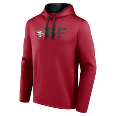 San Francisco 49ers Logo Athletic Head Start Pullover Hoodie Scarlet