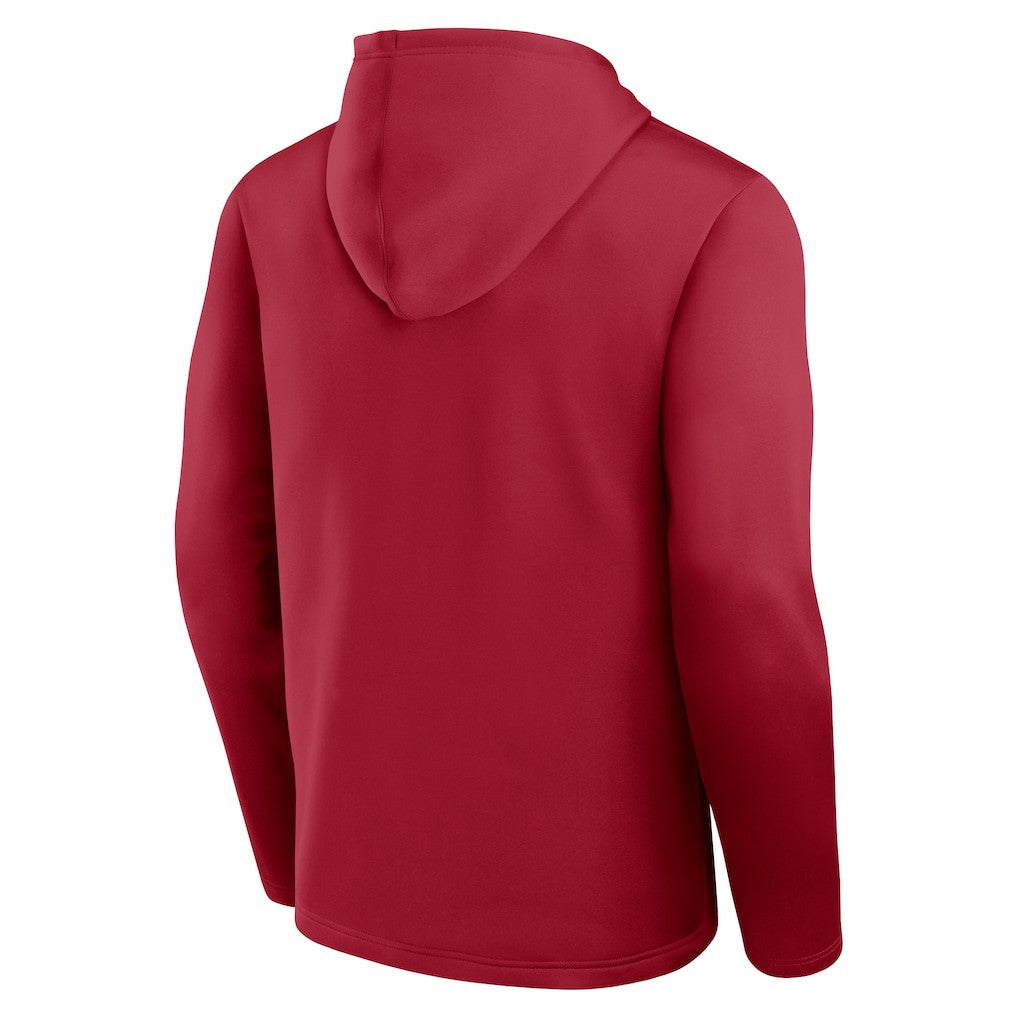 San Francisco 49ers Logo Athletic Head Start Pullover Hoodie Scarlet