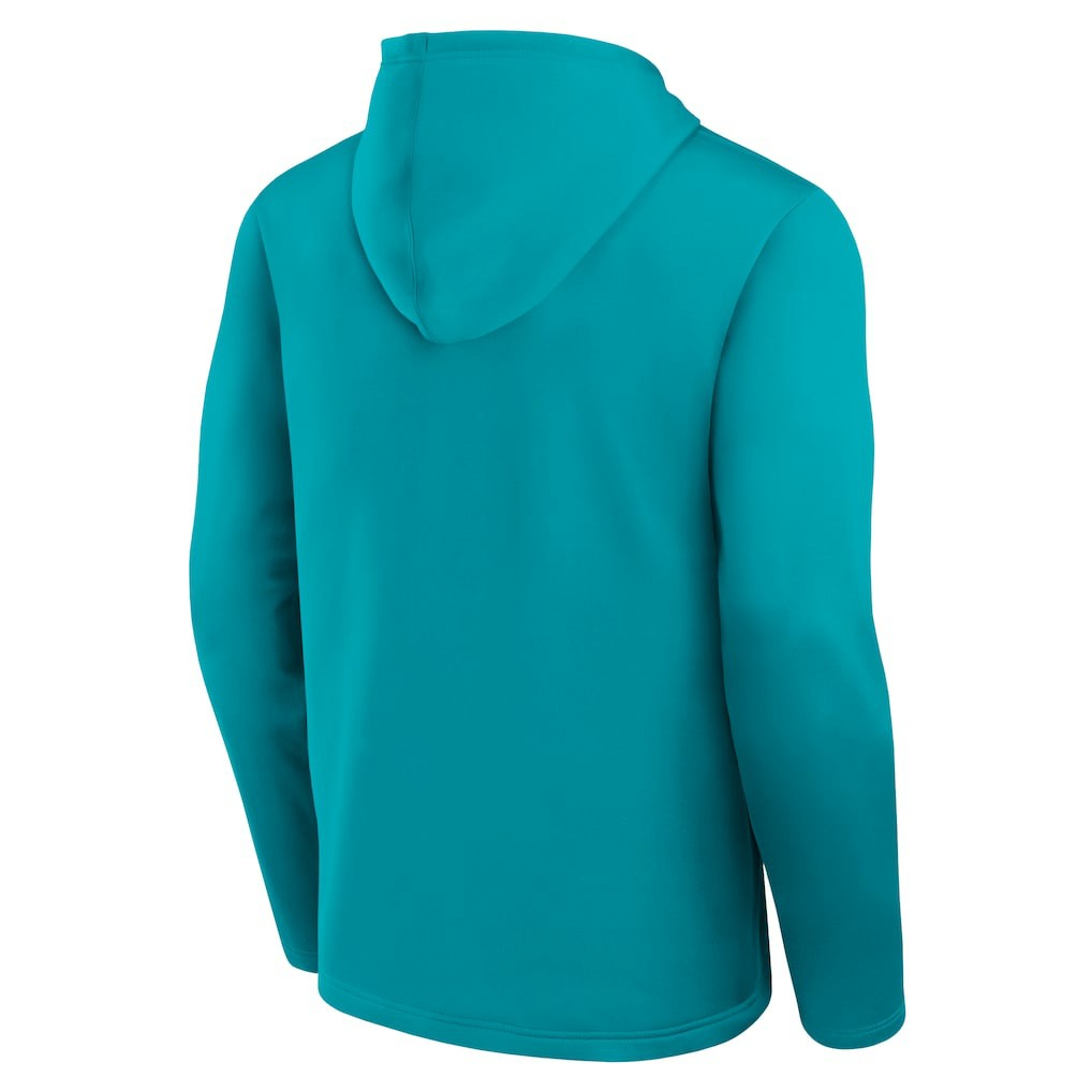 Miami Dolphins Logo Athletic Head Start Pullover Hoodie Aqua