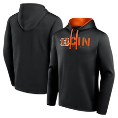 Cincinnati Bengals Logo Athletic Head Start Pullover Hoodie Black