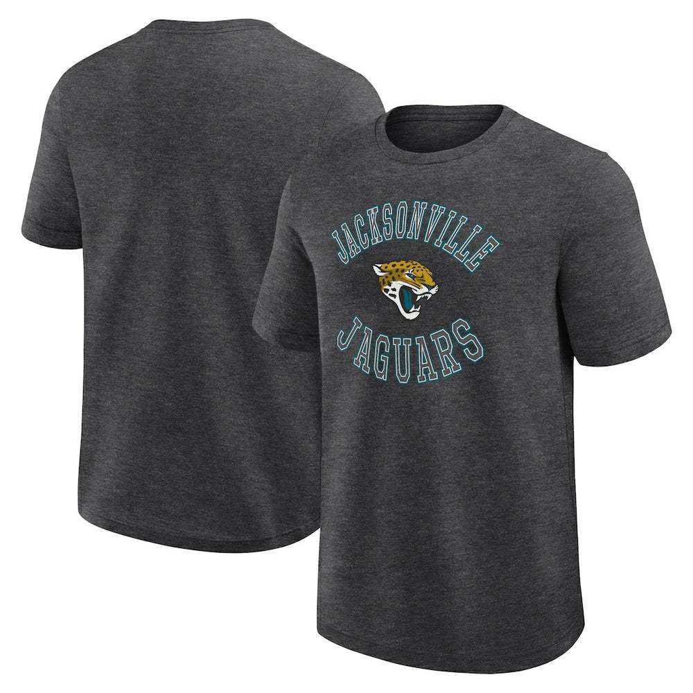 Jacksonville Jaguars Logo Athletic Success T-Shirt Heather Charcoal