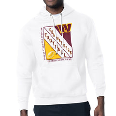 Washington Commanders Starter Shield Logo Pullover Hoodie White