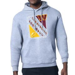 Washington Commanders Starter Shield Logo Pullover Hoodie Heather Gray