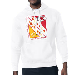 Kansas City Chiefs Starter Shield Logo Pullover Hoodie White