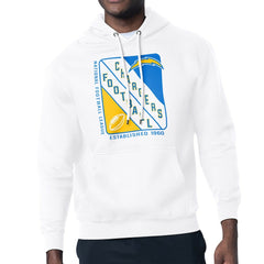 Los Angeles Chargers Starter Shield Logo Pullover Hoodie White
