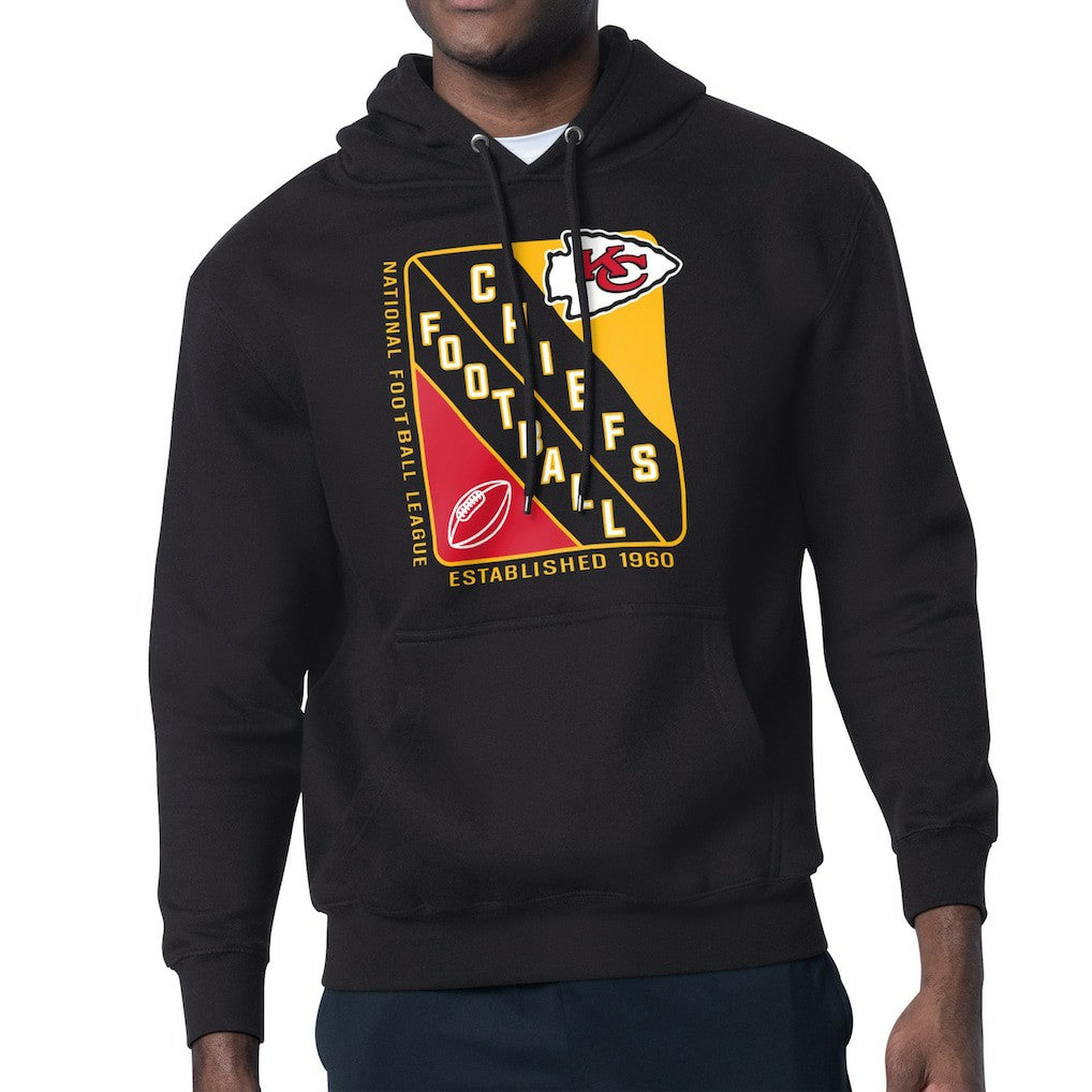 Kansas City Chiefs Starter Shield Logo Pullover Hoodie Black