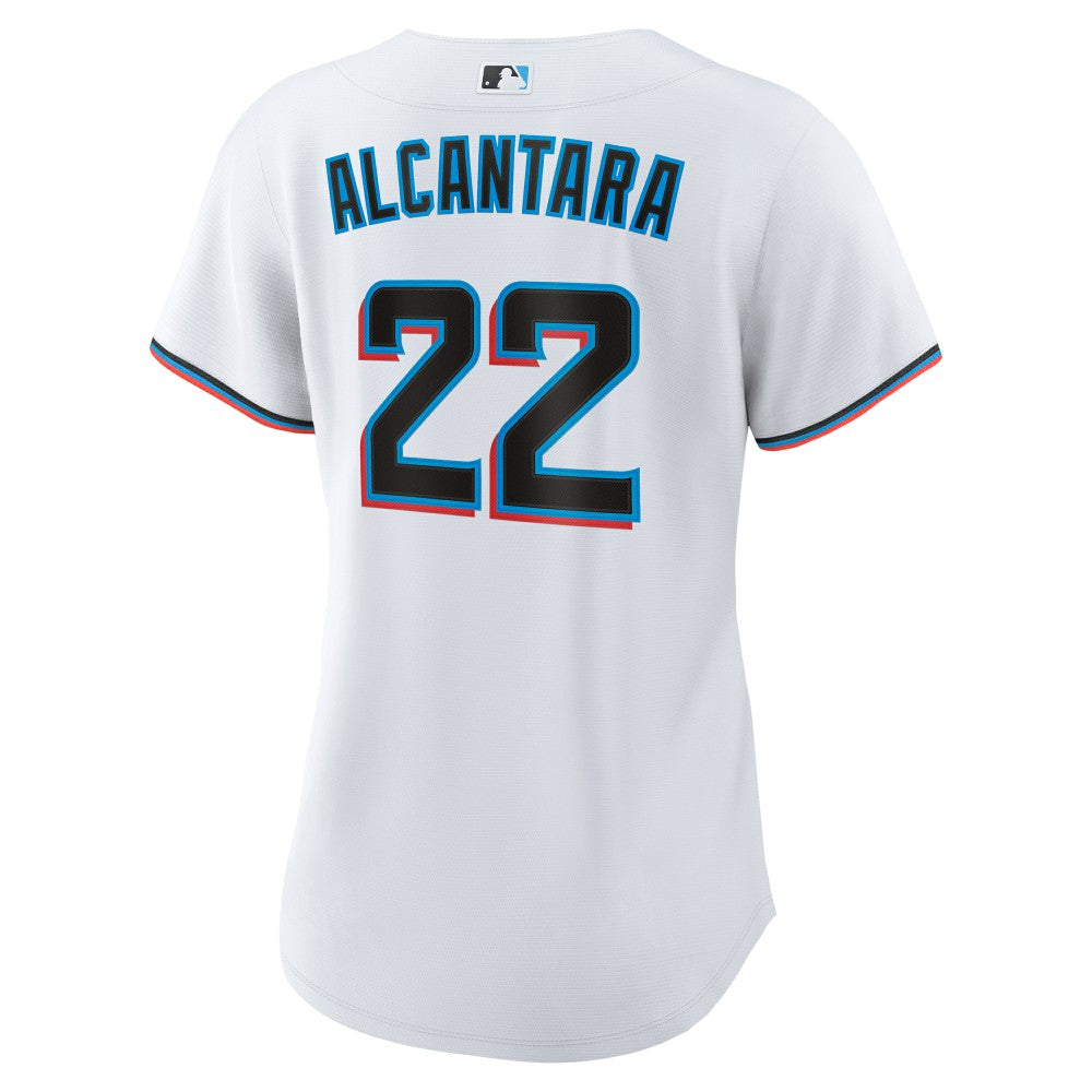 Sandy Alcantara Miami Marlins Nike Women's Home Replica Player Jersey - White Jerseys