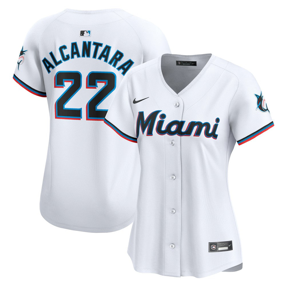 Sandy Alcantara Miami Marlins Nike Women's Home Limited Player Jersey – White Jerseys