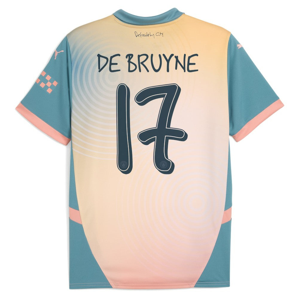 Kevin De Bruyne Manchester City 2024/25 Fourth Replica Player Jersey Blue