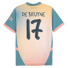 Kevin De Bruyne Manchester City 2024/25 Fourth Replica Player Jersey Blue
