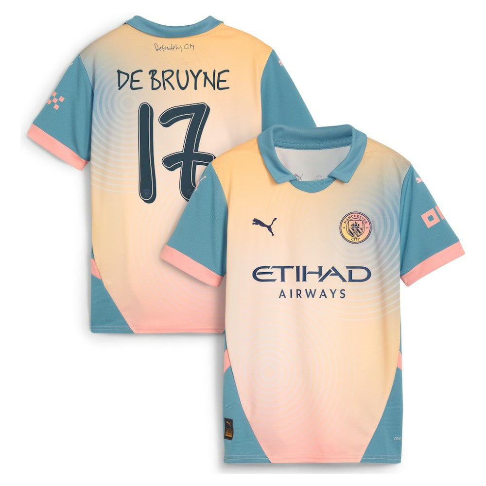 Kevin De Bruyne Manchester City Youth 2024/25 Fourth Replica Player Jersey Blue sale