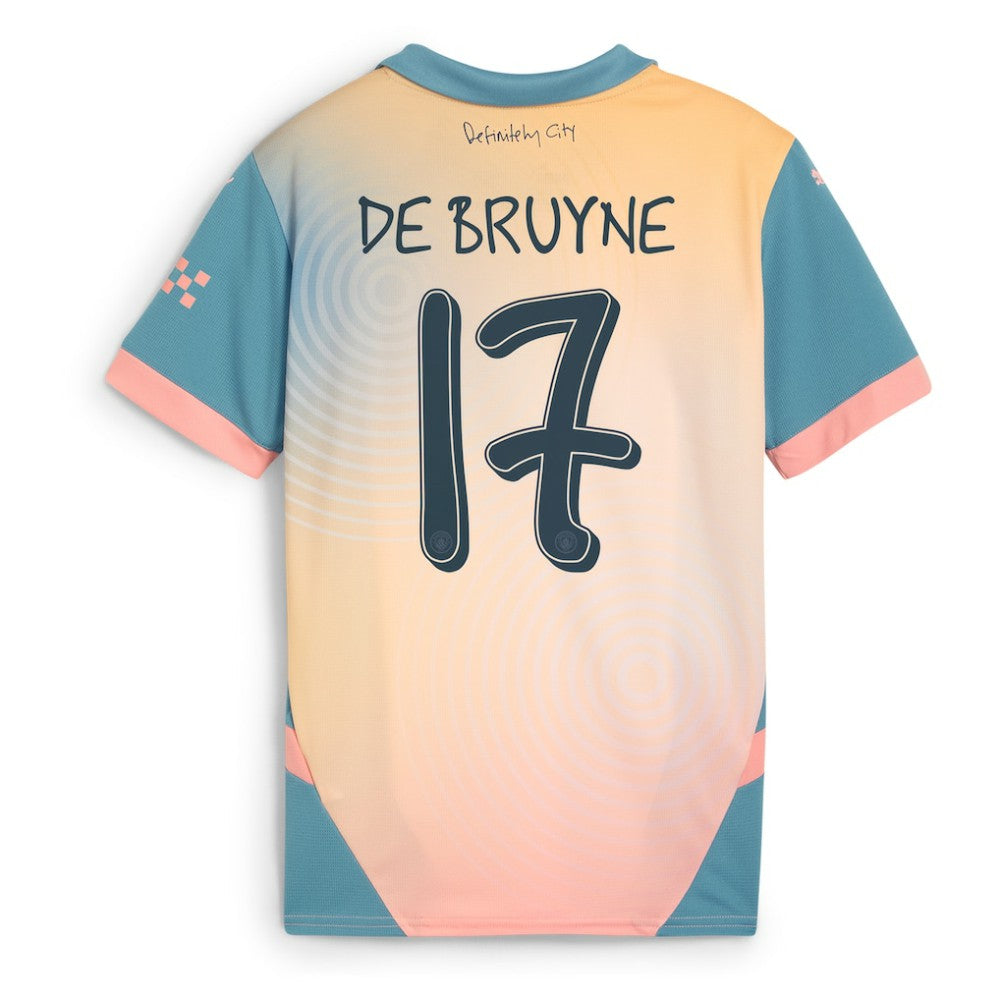 Kevin De Bruyne Manchester City Youth 2024/25 Fourth Replica Player Jersey Blue sale