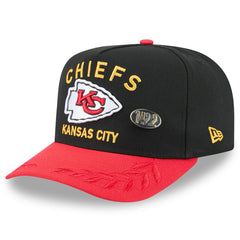 Kansas City Chiefs New Era 2025 NFL Draft On Stage A-Frame 59FIFTY Fitted Hat Black/Red