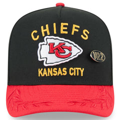 Kansas City Chiefs New Era 2025 NFL Draft On Stage A-Frame 59FIFTY Fitted Hat Black/Red