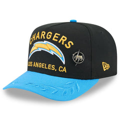 Los Angeles Chargers New Era 2025 NFL Draft On Stage A-Frame 59FIFTY Fitted Hat Black/Powder Blue