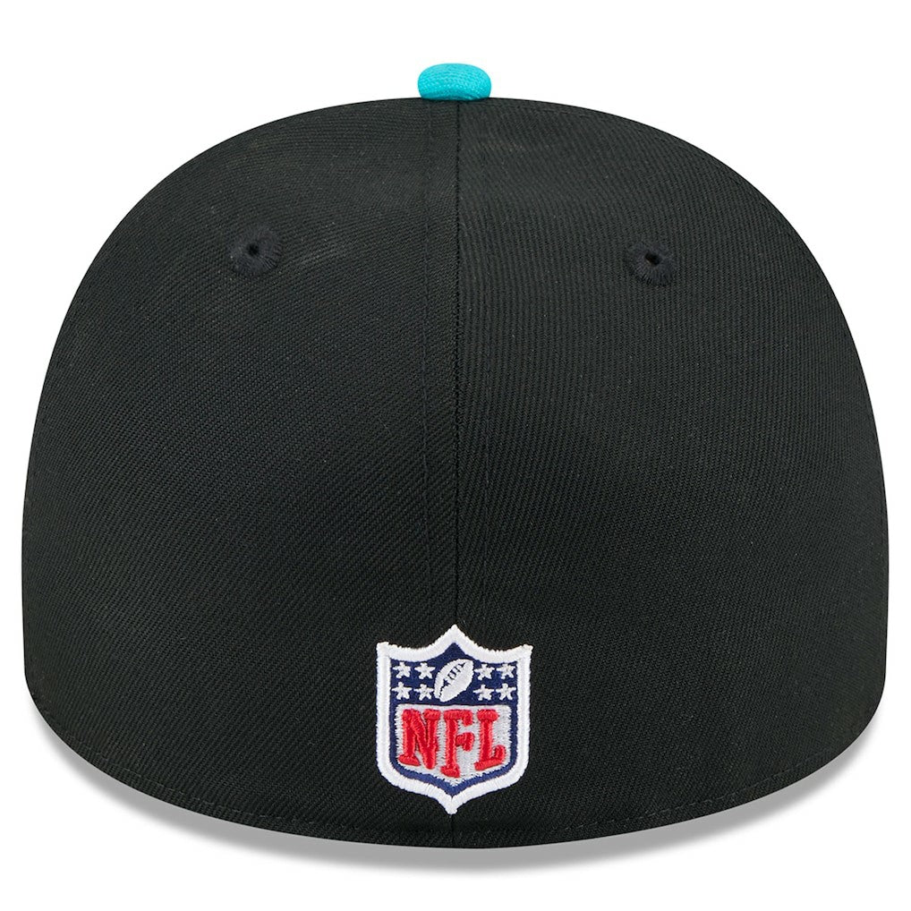 Miami Dolphins New Era 2025 NFL Draft On Stage A-Frame 59FIFTY Fitted Hat Black/Aqua