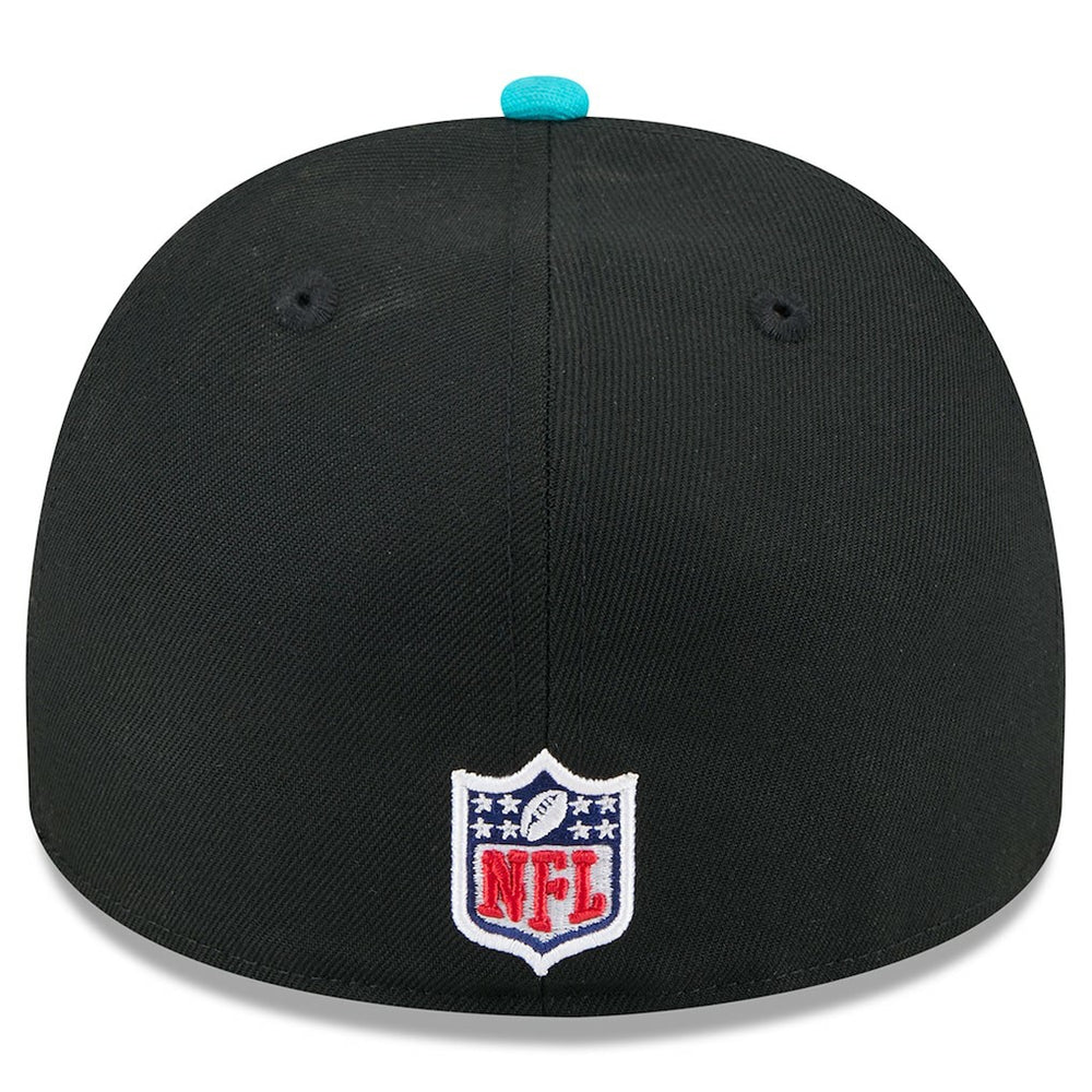Miami Dolphins New Era 2025 NFL Draft On Stage A-Frame 59FIFTY Fitted Hat Black/Aqua
