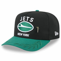 New York Jets New Era 2025 NFL Draft On Stage A-Frame 59FIFTY Fitted Hat Black/Green