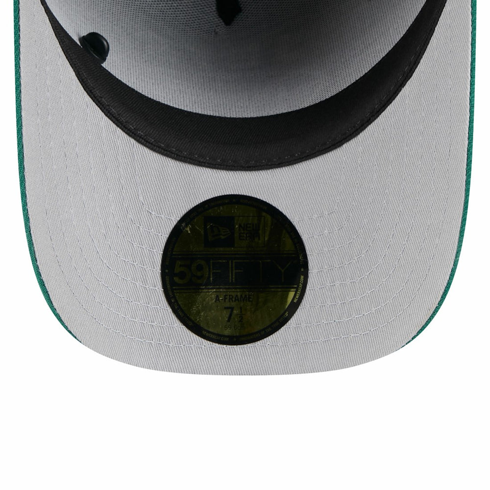 New York Jets New Era 2025 NFL Draft On Stage A-Frame 59FIFTY Fitted Hat Black/Green