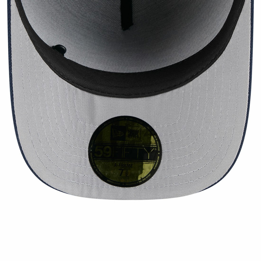 Tennessee Titans New Era 2025 NFL Draft On Stage A-Frame 59FIFTY Fitted Hat Black/Navy