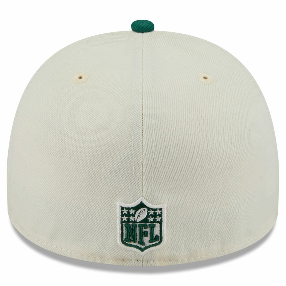 New York Jets New Era 2025 NFL Draft A-Frame 59FIFTY Fitted Hat Cream/Green