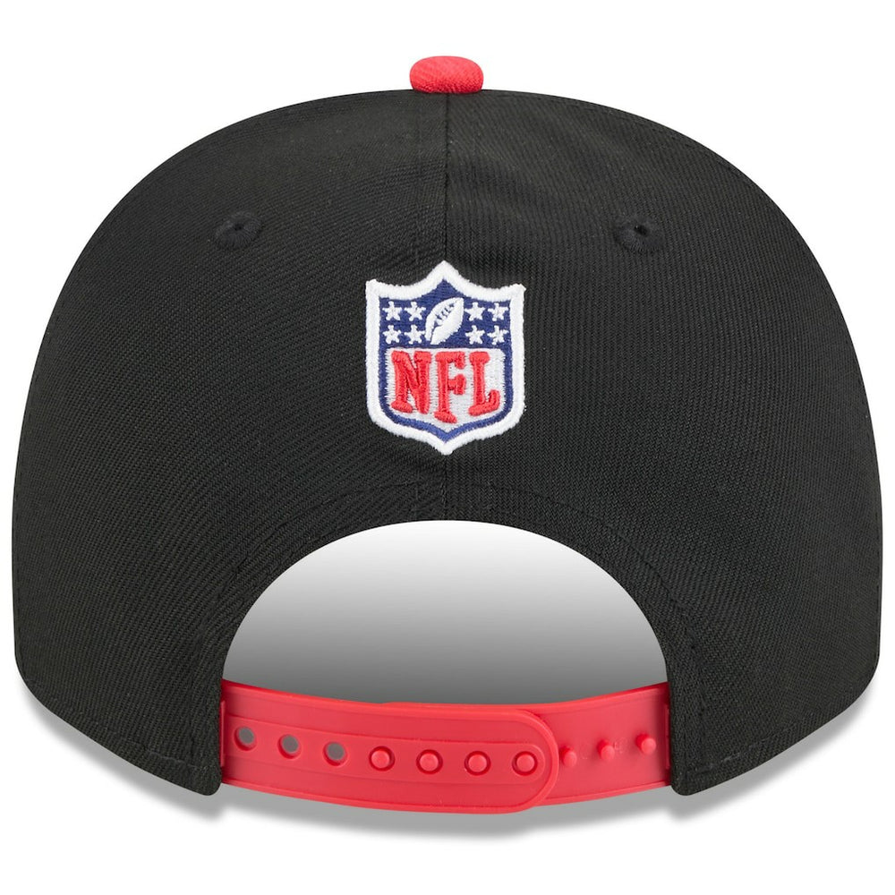 Kansas City Chiefs New Era 2025 NFL Draft A-Frame 9FIFTY Snapback Hat Black/Red
