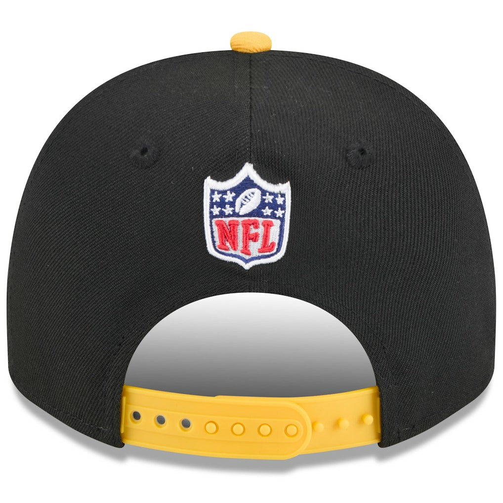 Pittsburgh Steelers New Era 2025 NFL Draft A-Frame 9FIFTY Snapback Hat Black/Gold