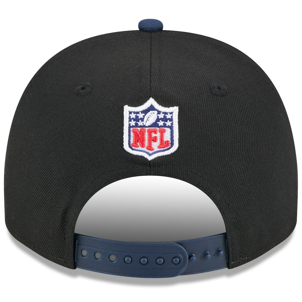 Seattle Seahawks New Era 2025 NFL Draft A-Frame 9FIFTY Snapback Hat Black/College Navy