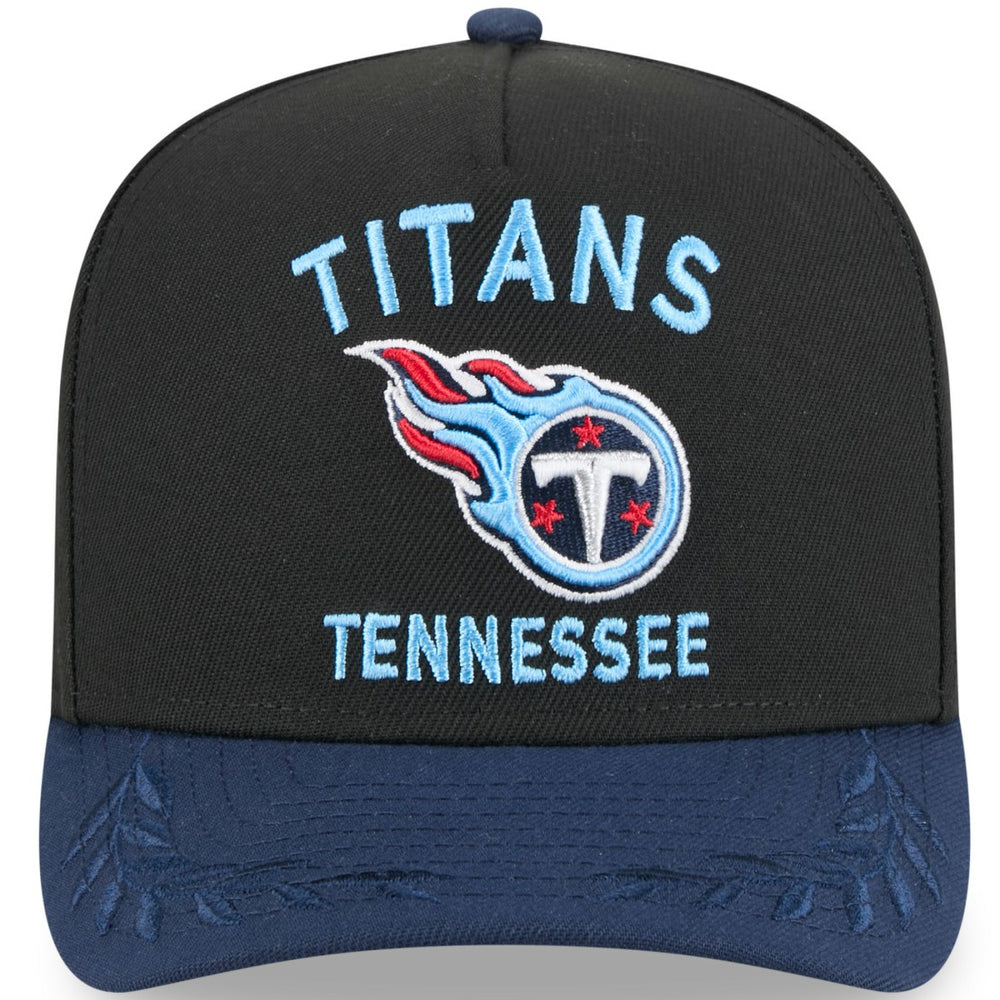 Tennessee Titans New Era 2025 NFL Draft A-Frame 9FIFTY Snapback Hat Black/Navy