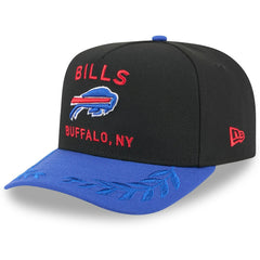 Buffalo Bills New Era 2025 NFL Draft A-Frame 9FIFTY Snapback Hat Black/Royal
