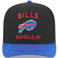 Buffalo Bills New Era 2025 NFL Draft A-Frame 9FIFTY Snapback Hat Black/Royal