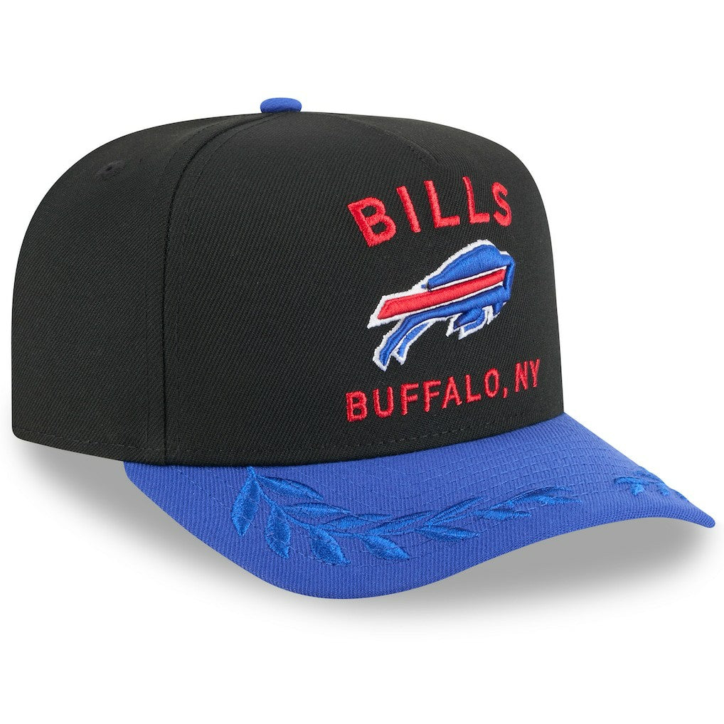 Buffalo Bills New Era 2025 NFL Draft A-Frame 9FIFTY Snapback Hat Black/Royal