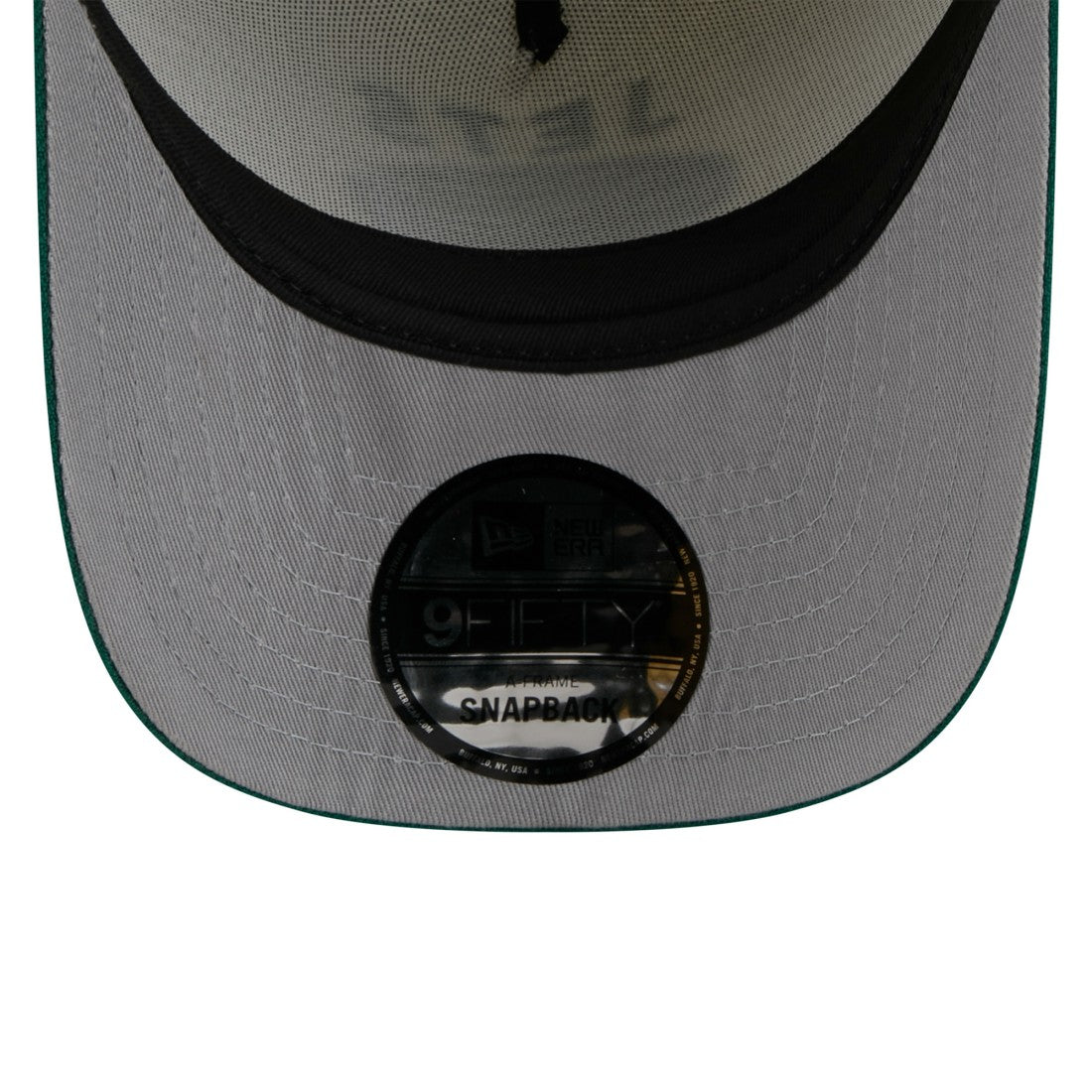 New York Jets New Era 2025 NFL Draft A-Frame 9FIFTY Snapback Hat Cream/Green