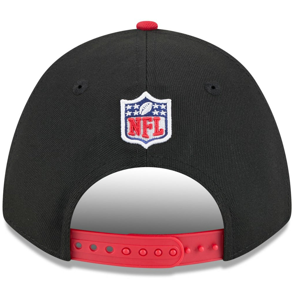 Kansas City Chiefs New Era 2025 NFL Draft 9FORTY A-Frame M-Crown Adjustable Hat Black/Red