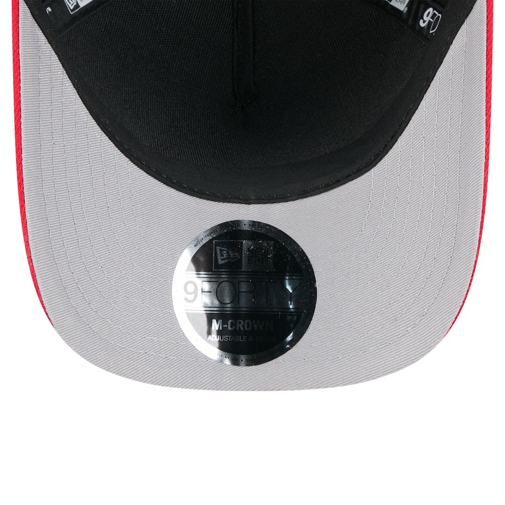 Kansas City Chiefs New Era 2025 NFL Draft 9FORTY A-Frame M-Crown Adjustable Hat Black/Red