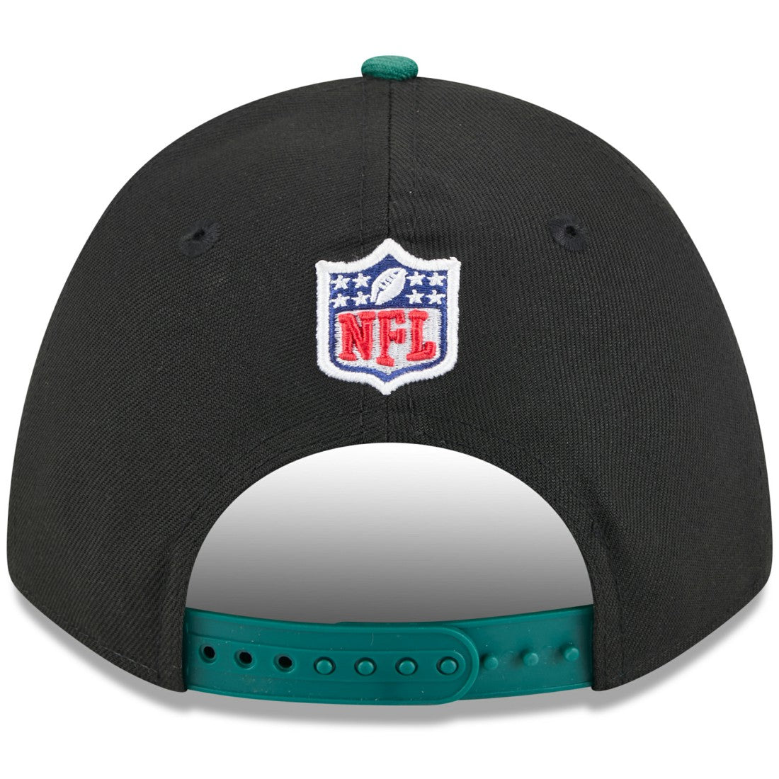 New York Jets New Era 2025 NFL Draft 9FORTY A-Frame M-Crown Adjustable Hat Black/Green